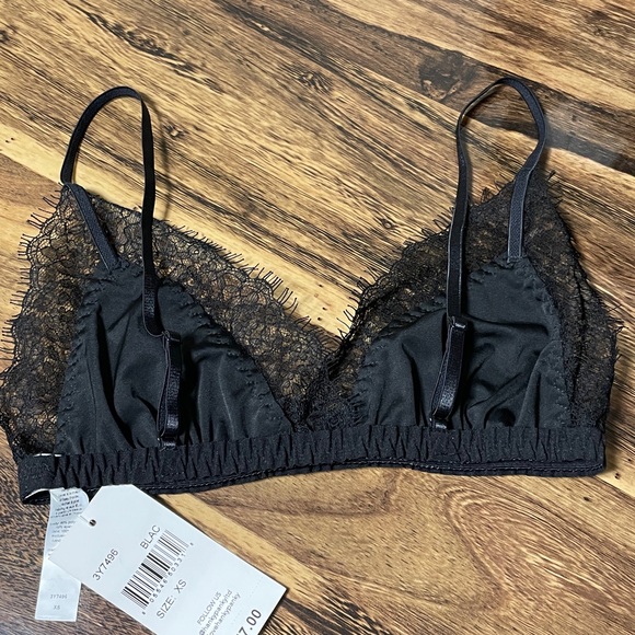 Hanky Panky Black LUXE PANNE VELVET Bralette - Picture 9 of 10